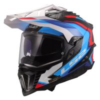 LS2 MX701 EXPLORER-06 CARBON FRONTIER adventure helma bílá/modrá vel.3XL